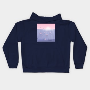 Sea landscape underwater Kids Hoodie